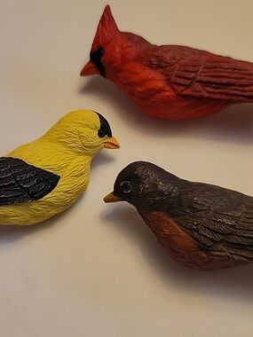 Three Bird Brooches Artist Made